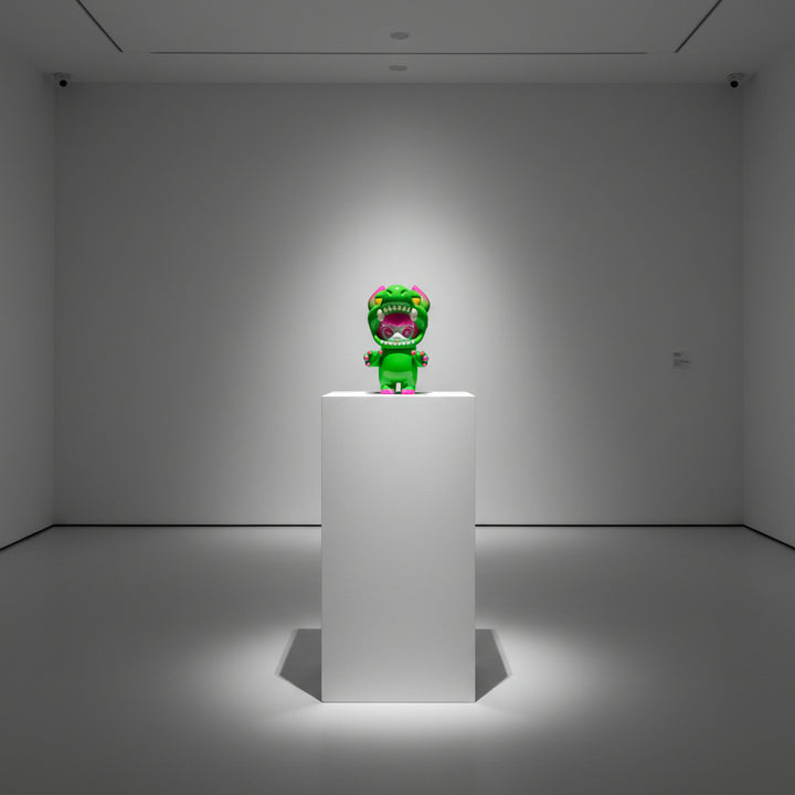 永島信也「スサナ Susana」Green×Pink 限定ソフビフィギュア 三点可動仕様 ロイドワークスギャラリー