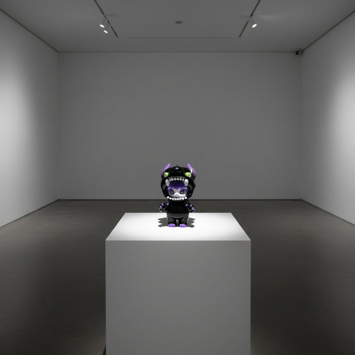 永島信也「スサナ Susana」Black×Purple 限定ソフビフィギュア 三点可動仕様 ロイドワークスギャラリー