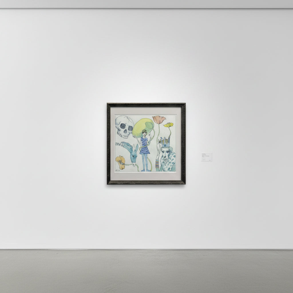 宇野亜喜良 ペン・水彩 原画 画像1
