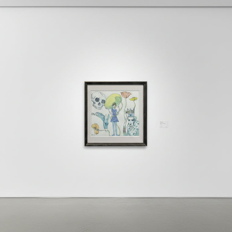 宇野亜喜良 ペン・水彩 原画 画像1