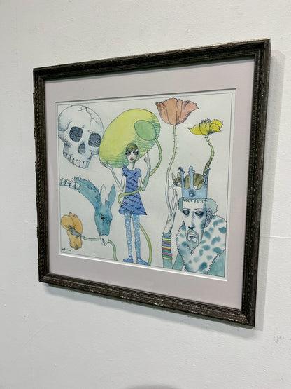 roidworksgallery 宇野亜喜良　ペン・水彩　原画