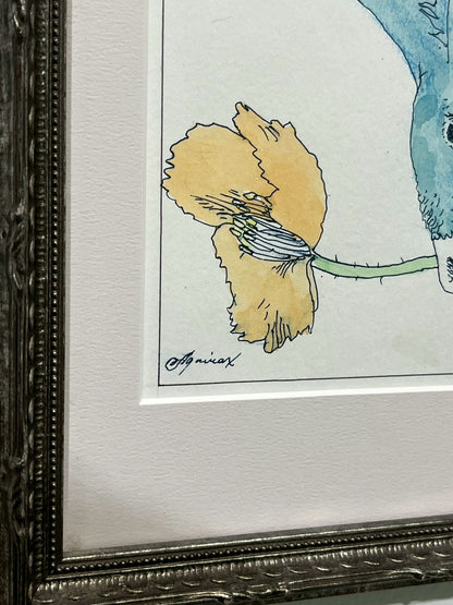 roidworksgallery 宇野亜喜良　ペン・水彩　原画