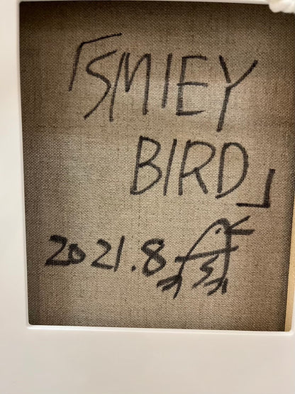 下家杏樹 SMILEY BIRD 油彩・キャンバス / Oil on canvas