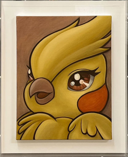下家杏樹 SMILEY BIRD 油彩・キャンバス / Oil on canvas