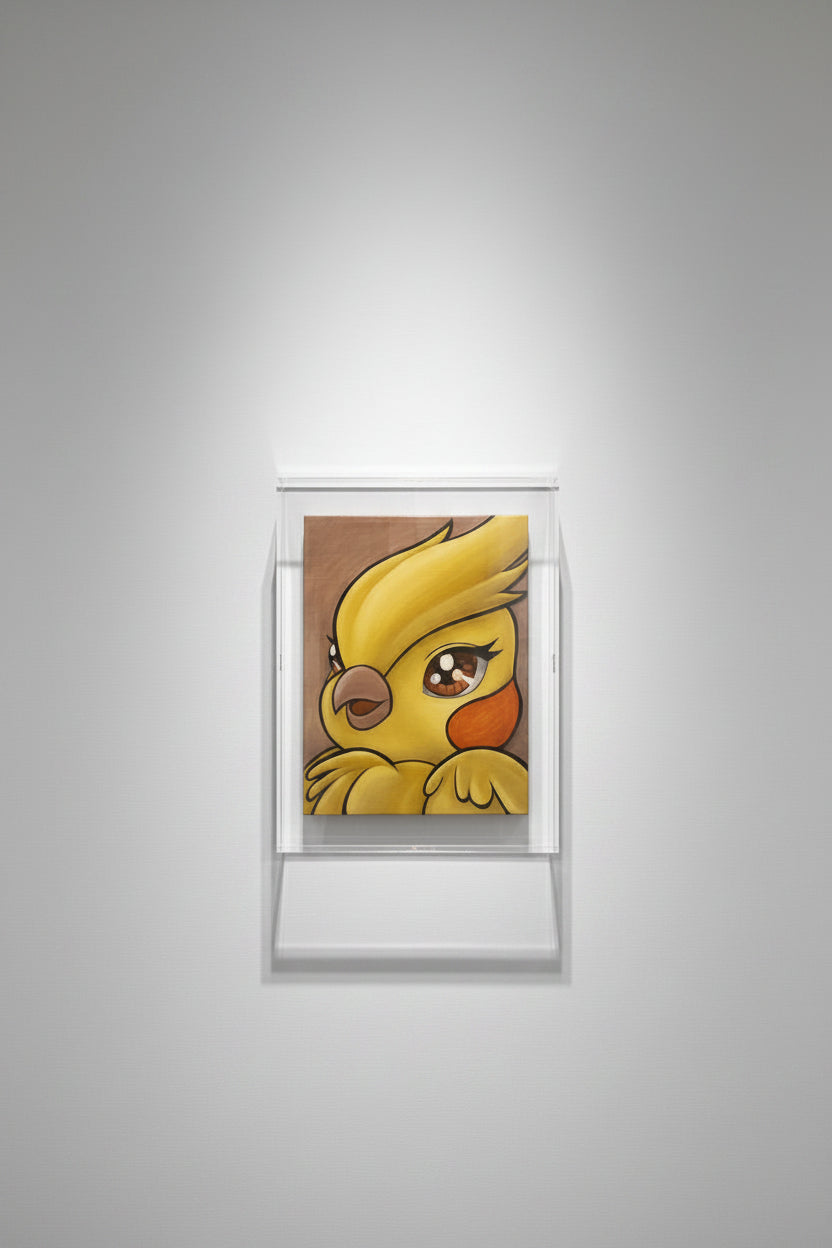 下家杏樹 SMILEY BIRD 油彩・キャンバス / Oil on canvas