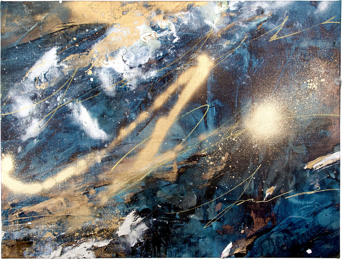 roidworksgallery ayaka nakamura「Song of the twinkling light #1」 アクリル絵の具、メッキ調顏料、キャンバス / Acrylic paint, Plating pigment, Canvas