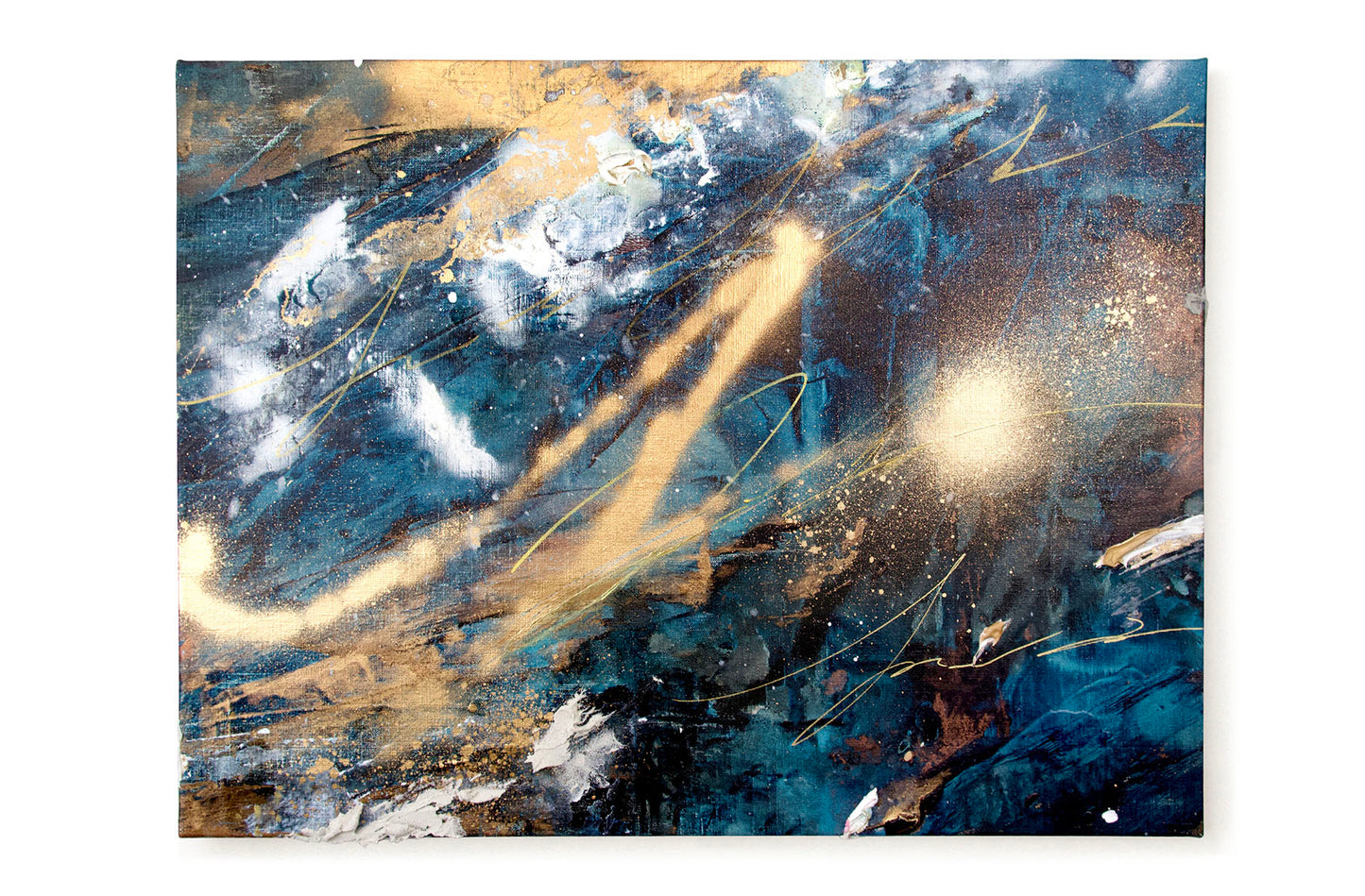 roidworksgallery ayaka nakamura「Song of the twinkling light #1」 アクリル絵の具、メッキ調顏料、キャンバス / Acrylic paint, Plating pigment, Canvas