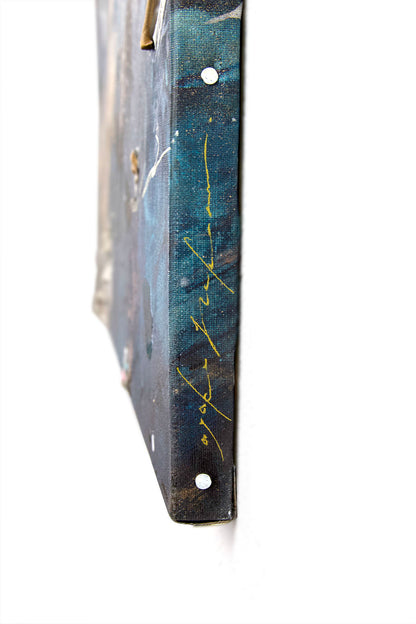 roidworksgallery ayaka nakamura「Song of the twinkling light #1」 アクリル絵の具、メッキ調顏料、キャンバス / Acrylic paint, Plating pigment, Canvas