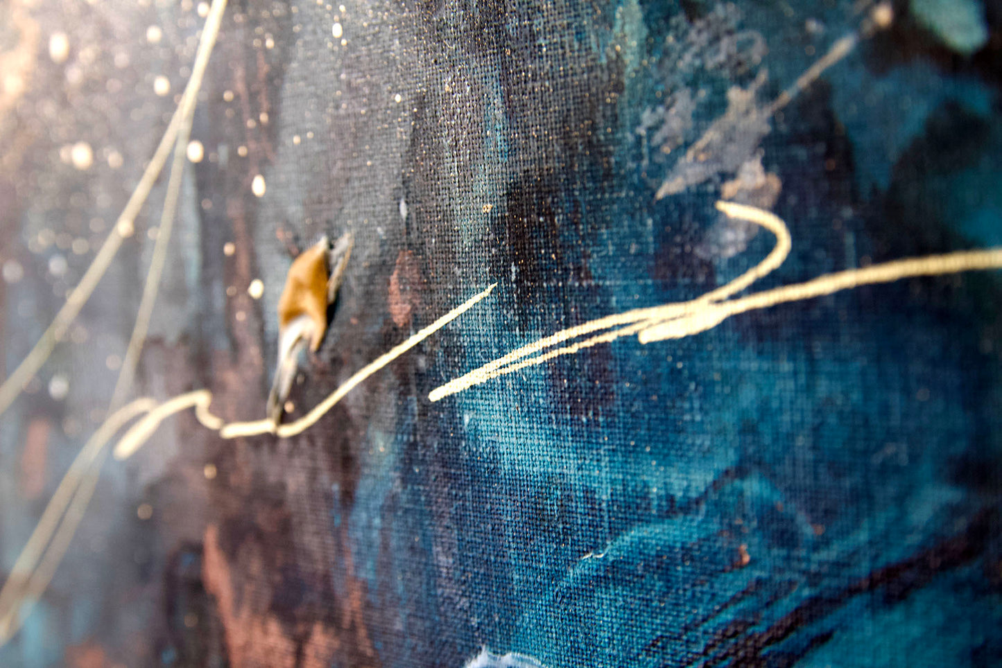 roidworksgallery ayaka nakamura「Song of the twinkling light #1」 アクリル絵の具、メッキ調顏料、キャンバス / Acrylic paint, Plating pigment, Canvas