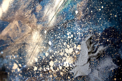 roidworksgallery ayaka nakamura「Song of the twinkling light #1」 アクリル絵の具、メッキ調顏料、キャンバス / Acrylic paint, Plating pigment, Canvas