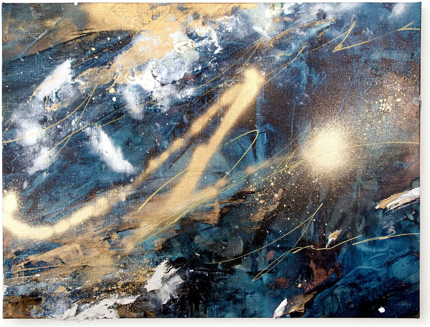roidworksgallery ayaka nakamura「Song of the twinkling light #1」 アクリル絵の具、メッキ調顏料、キャンバス / Acrylic paint, Plating pigment, Canvas