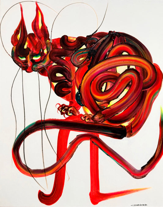 木原千春 木原千春 INSIGHT CAT 油彩、キャンバス / Oil on canvas