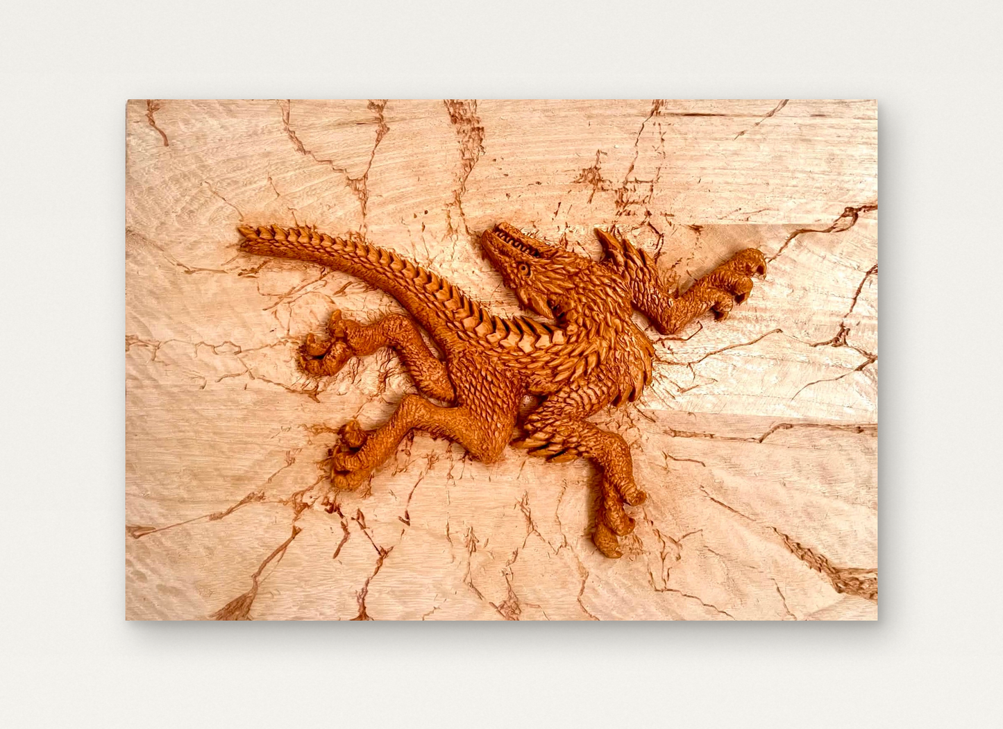 永島信也 永島信也「始祖竜」 シナ・桐（レリーフ作品） / Linden, Paulownia (relief work)