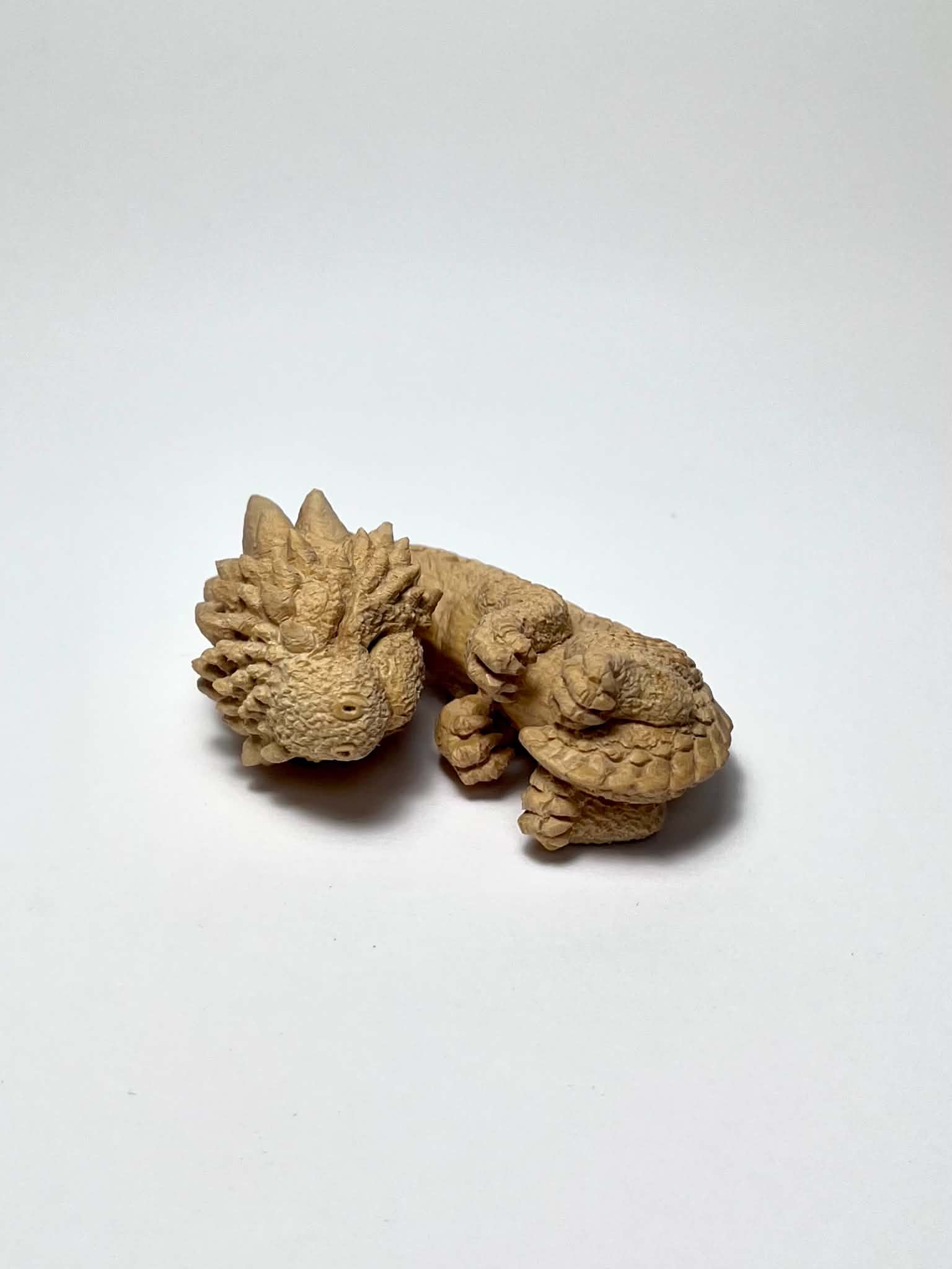 永島信也「Newborn dragon」黄楊 詳細