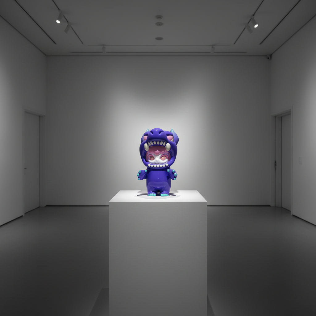 永島信也「スサナ Susana」Purple×Mint 限定ソフビフィギュア 三点可動仕様 ロイドワークスギャラリー