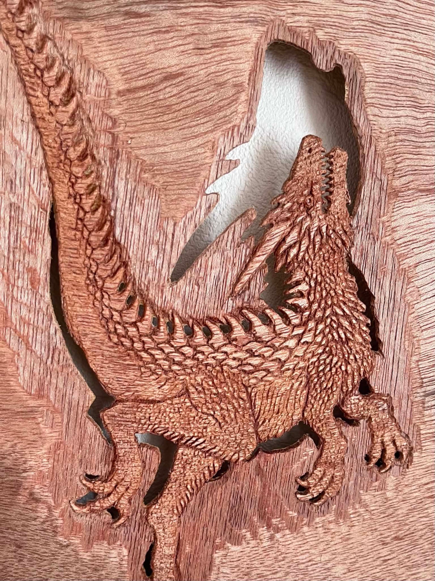 永島信也 永島信也「Tiny dragon」 木（レリーフ作品） / Wood (relief work)